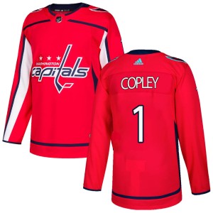 Men's Washington Capitals Pheonix Copley Adidas Authentic Home Jersey - Red