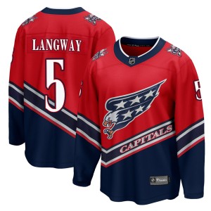 Youth Washington Capitals Rod Langway Fanatics Branded Breakaway 2020/21 Special Edition Jersey - Red