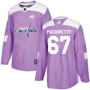 Men's Washington Capitals Max Pacioretty Adidas Authentic Fights Cancer Practice Jersey - Purple