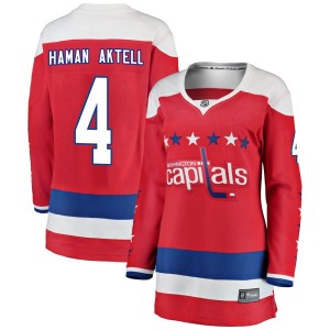 Women's Washington Capitals Hardy Haman Aktell Fanatics Branded Breakaway Alternate Jersey - Red