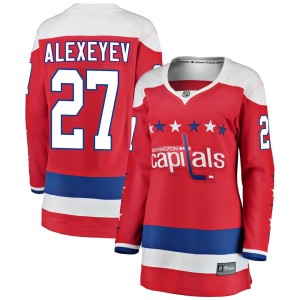 Women's Washington Capitals Alexander Alexeyev Fanatics Branded Breakaway Alternate Jersey - Red