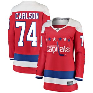 Women's Washington Capitals John Carlson Fanatics Branded Breakaway Alternate Jersey - Red