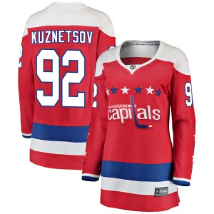 Women's Washington Capitals Evgeny Kuznetsov Fanatics Branded Breakaway Alternate Jersey - Red
