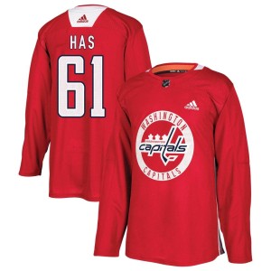 Youth Washington Capitals Martin Has Adidas Authentic Practice Jersey - Red