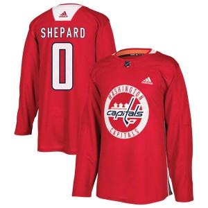 Youth Washington Capitals Hunter Shepard Adidas Authentic Practice Jersey - Red