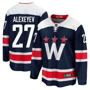 Men's Washington Capitals Alexander Alexeyev Fanatics Branded Premier zied Breakaway 2020/21 Alternate Jersey - Navy