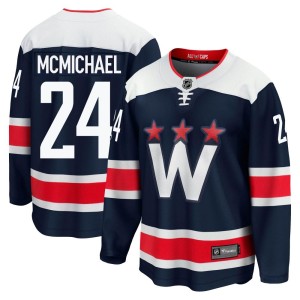 Men's Washington Capitals Connor McMichael Fanatics Branded Premier zied Breakaway 2020/21 Alternate Jersey - Navy