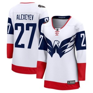 Women's Washington Capitals Alexander Alexeyev Fanatics Branded Breakaway 2023 Stadium Series Jersey - White