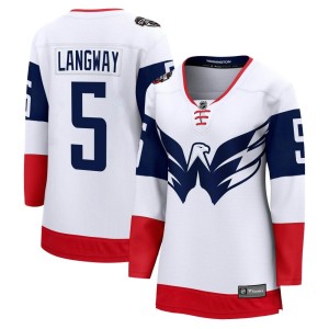 Women's Washington Capitals Rod Langway Fanatics Branded Breakaway 2023 Stadium Series Jersey - White
