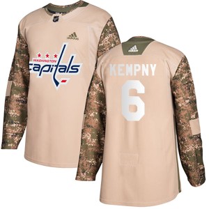 Men's Washington Capitals Michal Kempny Adidas Authentic Veterans Day Practice Jersey - Camo