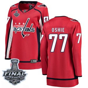 Women's Washington Capitals T.J. Oshie Fanatics Branded Breakaway Home 2018 Stanley Cup Final Patch Jersey - Red