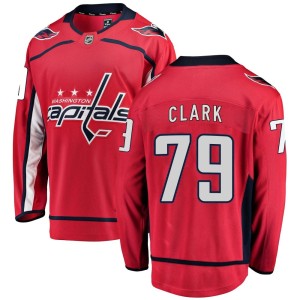 Men's Washington Capitals Chase Clark Fanatics Branded Breakaway Home Jersey - Red