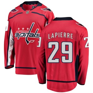 Men's Washington Capitals Hendrix Lapierre Fanatics Branded Breakaway Home Jersey - Red