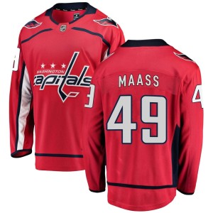 Men's Washington Capitals Benton Maass Fanatics Branded Breakaway Home Jersey - Red