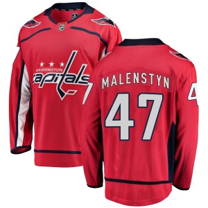 Men's Washington Capitals Beck Malenstyn Fanatics Branded Breakaway Home Jersey - Red