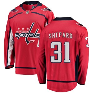 Men's Washington Capitals Hunter Shepard Fanatics Branded Breakaway Home Jersey - Red