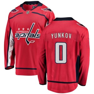 Men's Washington Capitals Michail Yunkov Fanatics Branded Breakaway Home Jersey - Red