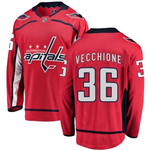 Youth Washington Capitals Mike Vecchione Fanatics Branded Breakaway Home Jersey - Red