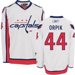 Men's Washington Capitals Brooks Orpik Reebok Premier Away Jersey - White