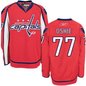 Men's Washington Capitals T.J. Oshie Reebok Authentic Home Jersey - Red