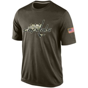 Men's Washington Capitals Nike Salute To Service KO Performance Dri-FIT T-Shirt - Olive