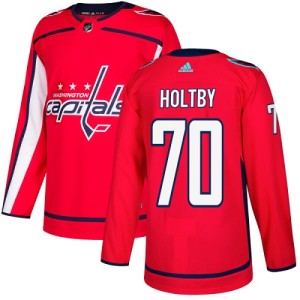 Youth Washington Capitals Braden Holtby Adidas Authentic Home Jersey - Red