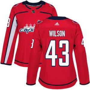 Women's Washington Capitals Tom Wilson Adidas Authentic Home Jersey - Red
