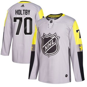 Youth Washington Capitals Braden Holtby Adidas Authentic 2018 All-Star Metro Division Jersey - Gray