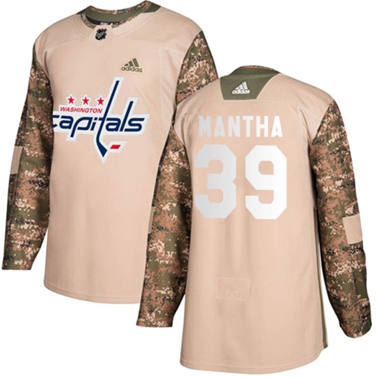 Youth Washington Capitals Anthony Mantha Adidas Authentic Veterans Day Practice Jersey - Camo